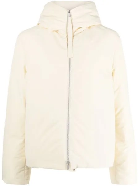 Jil Sander пуховик с воротником-воронкой, нейтральный цвет
