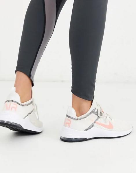 Серовато-белые кроссовки Nike Training air max bella TR 2-Белый