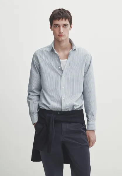 Рубашка REGULAR-FIT OXFORD  Massimo Dutti, синий