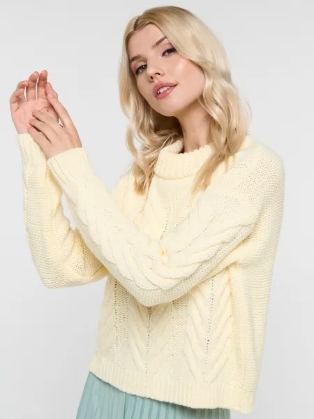 Джемпер женский BE YOU BY222-40091 белый 42 RU