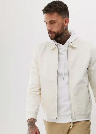 Бежевая куртка Харрингтон ASOS DESIGN-Бежевый