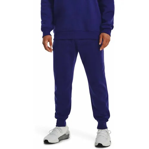 Брюки спортивные Under Armour Rival Fleece Joggers, размер MD, синий, черный