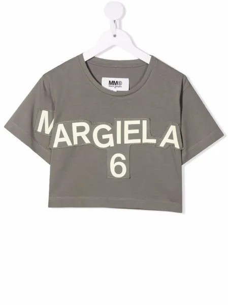 MM6 Maison Margiela Kids футболка с логотипом