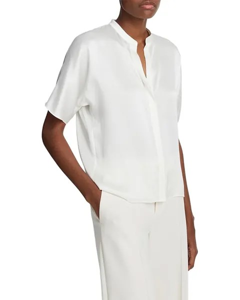 Блузка Vince Dolman Button Down Blouse, цвет Off White