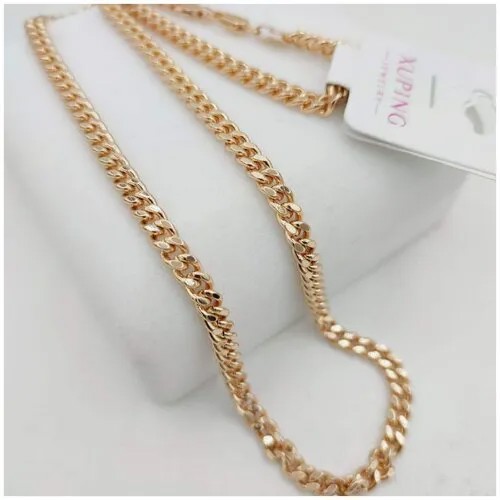 Бижутерия под золото Xuping Jewelry, цепочка под золото, медицинский сплав (медсплав), длина 50 см
