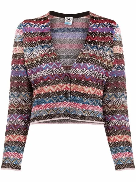 M Missoni кардиган с узором зигзаг