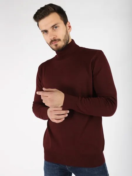 Водолазка мужская SQ65740 A passion play бордовая XL