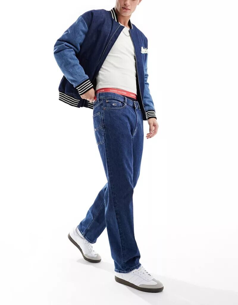Синие джинсы свободного кроя Tommy Jeans