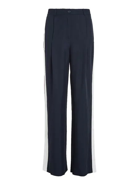 Свободные брюки со складками спереди Tommy Hilfiger, темно-синий