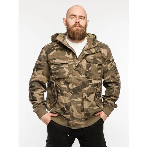 Бомбер Armed Forces, размер XL, хаки, коричневый