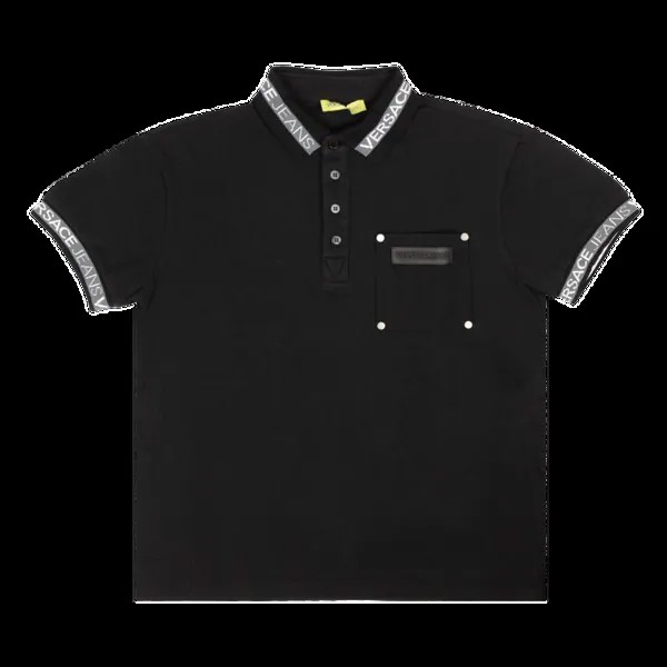 Рубашка Versace Polo 'Black', черный