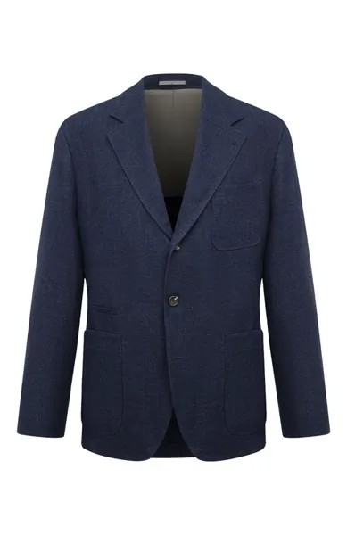 Пиджак изо льна и шерсти Brunello Cucinelli