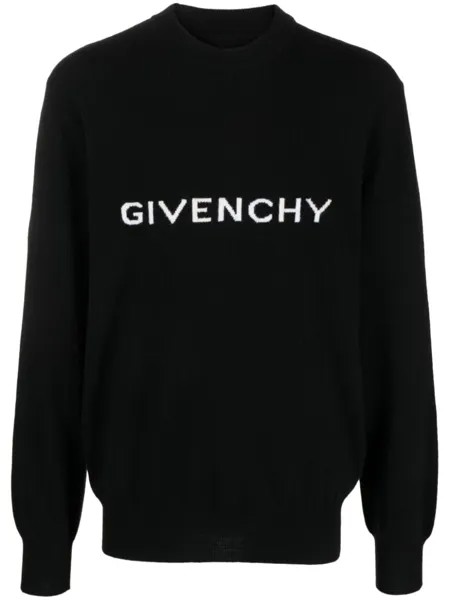 Шерстяной джемпер Archetype с логотипом Givenchy, черный
