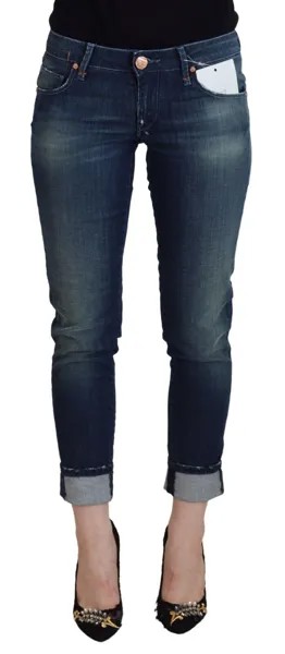 Джинсы ACHT Синие хлопковые облегающие женские повседневные джинсовые брюки Tag s. W26 Рекомендуемая розничная цена 250 долларов США