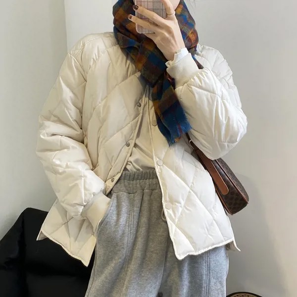 Парки женские модные 2021 корейский стиль осень-весна пуховик Роскошная зимняя длинная кавайная куртка оверсайз пуховое пальто