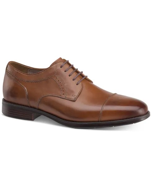 Водонепроницаемые оксфорды branning xc4 cap-toe Johnston & Murphy, коричневый