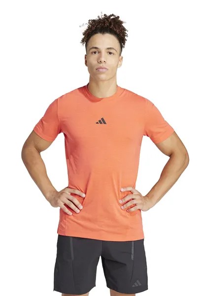 Тонкая спортивная футболка Adidas Performance, оранжевый