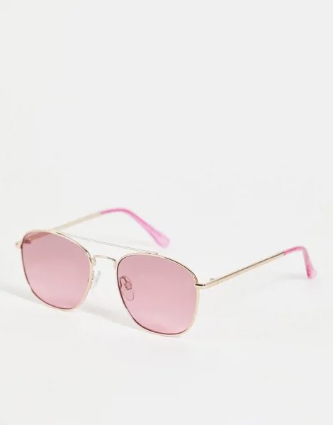 Солнцезащитные очки-авиаторы розового цвета Skinnydip-Розовый цвет