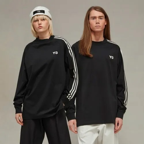 Лонгслив Y-3 ADIDAS, размер XS, черный