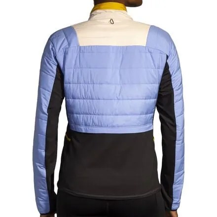 Куртка Shield Hybrid Jacket 2.0 женская Brooks, цвет Blue Lavender/Sundial/Black