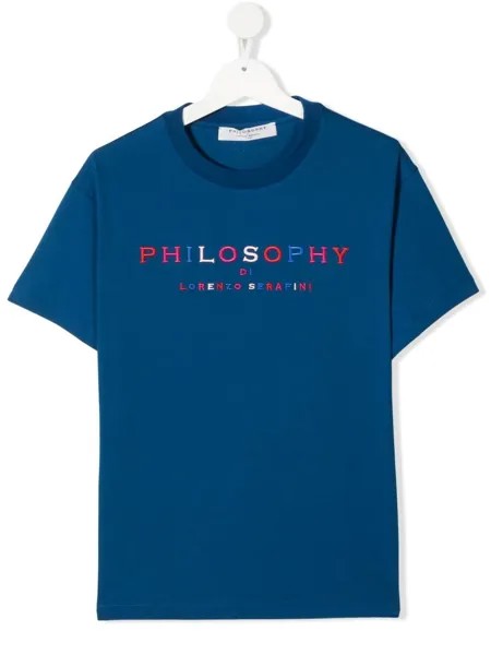 Philosophy Di Lorenzo Serafini Kids футболка с вышитым логотипом