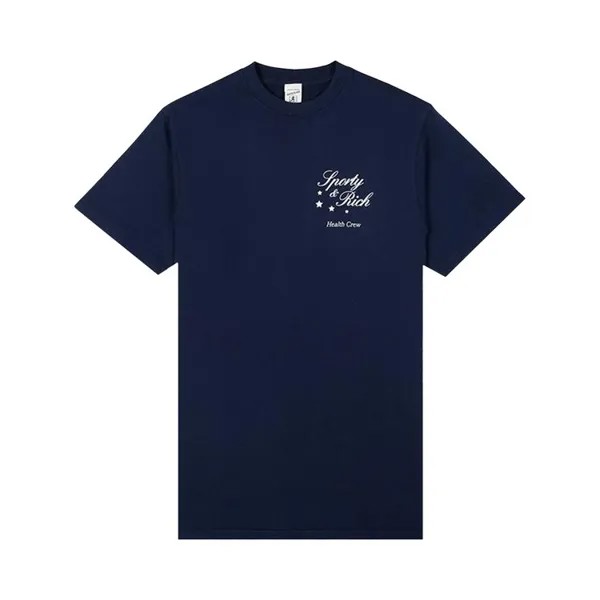 Футболка Sporty & Rich Stars Health Crew 'Navy/White', синий