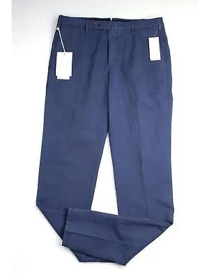 TORIN OPIFICIO Мужские бирюзовые прямые брюки классического кроя из кашемира Чино 48