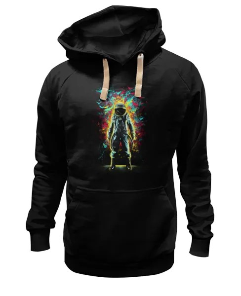 Худи унисекс Printio Космонавт черное 3XL