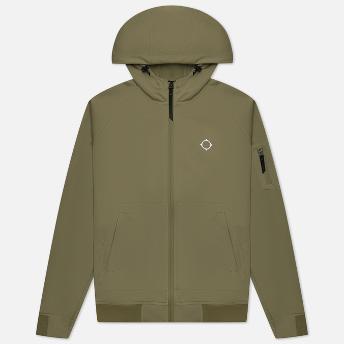 Мужская толстовка MA.Strum Tech Fleece Full Zip Hoodie оливковый, Размер XXL