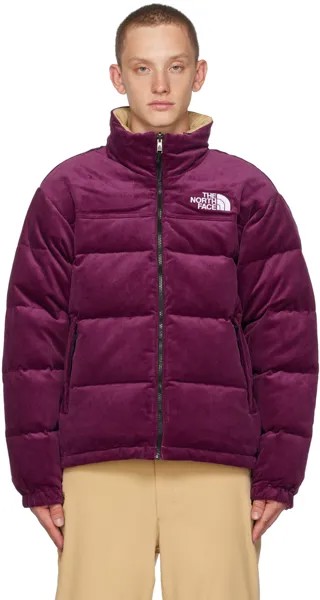 Пурпурный Двусторонний Пуховик 92 Nuptse Boysenberry/Хаки The North Face