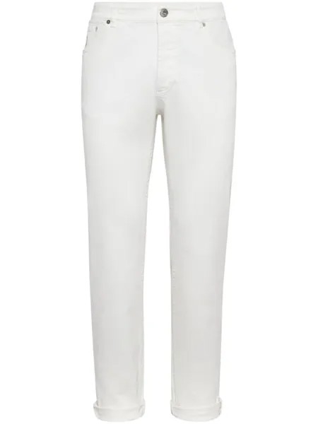 Brunello Cucinelli прямые джинсы, белый