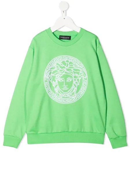 Versace Kids толстовка с логотипом Medusa