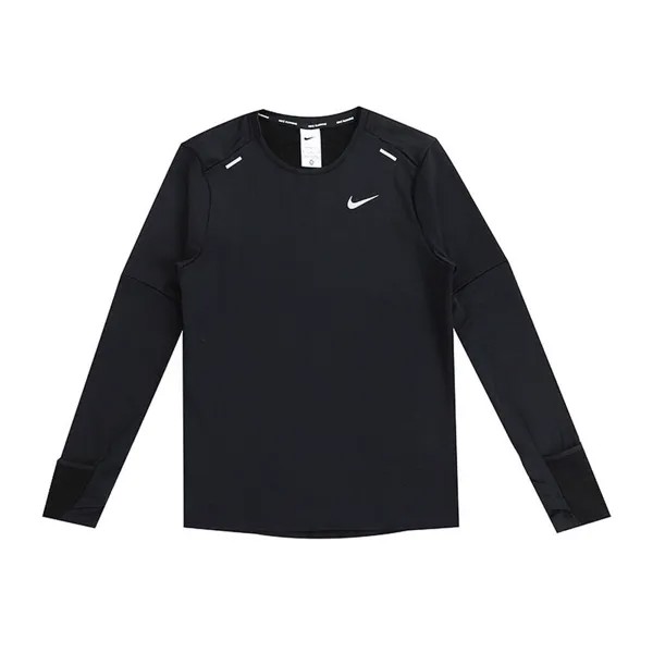 Лонгслив Nike Therma Fit Ripple Element, черный