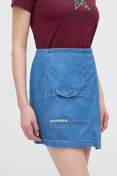 Джинсовая юбка Converse, синий