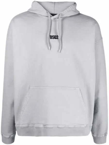 Худи с логотипом Dsquared2, серый