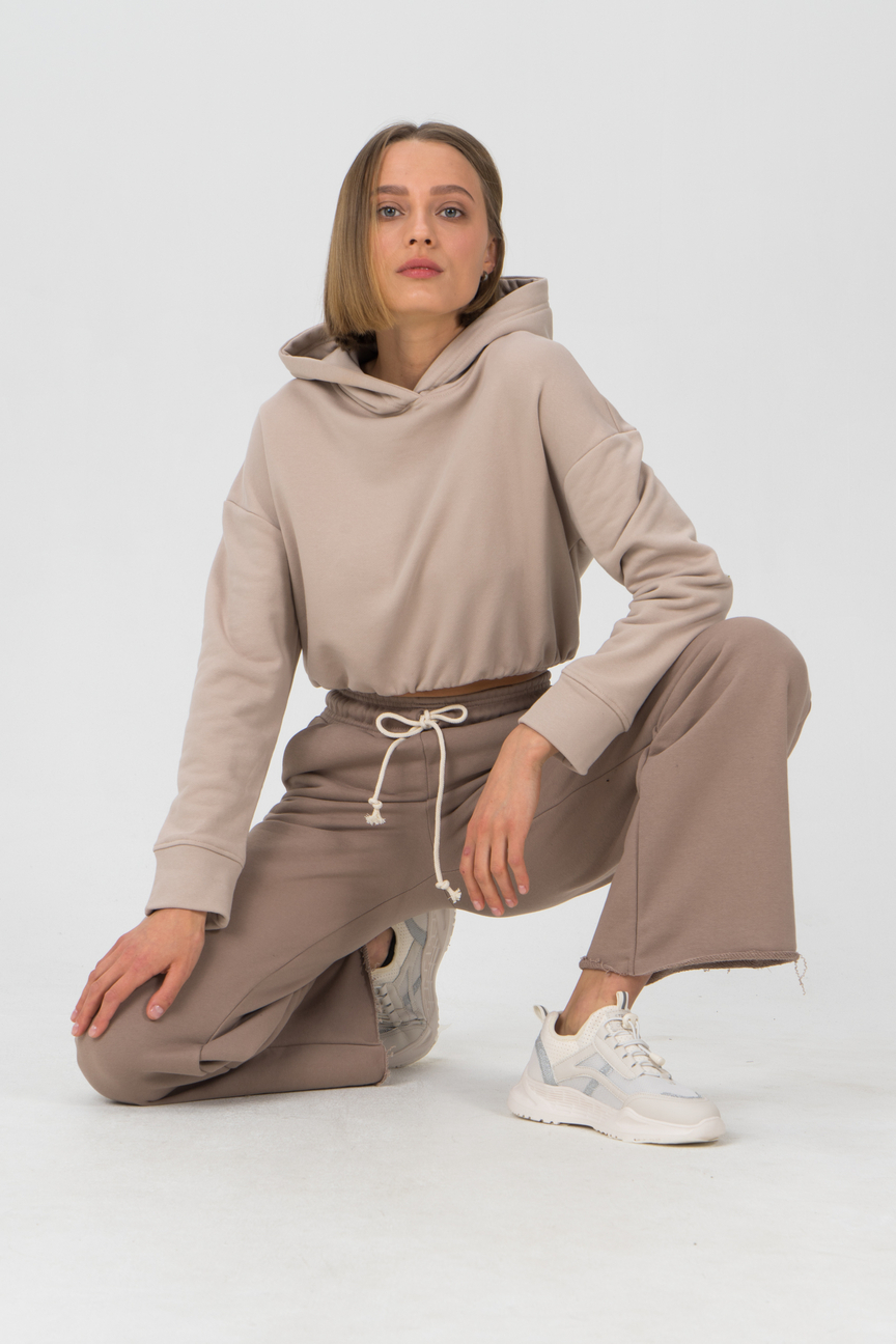 Спортивные брюки женские LA URBA PERSON MKK-058 серые 42-44 RU