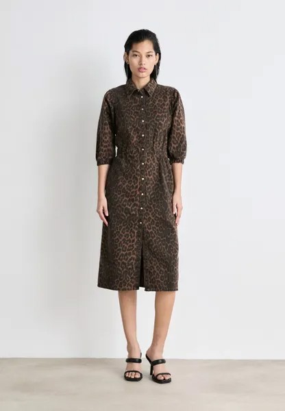 Джинсовое платье OSA LEPPO DRESS AllSaints, цвет brown