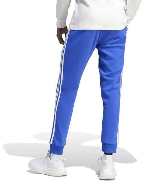 Брюки Adidas Essentials Fleece Tapered Cuffed 3-Stripes Pants, цвет Semi Lucid Blue