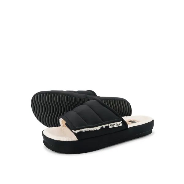 Тапочки Flip Flop Hausschuh slide*velcro paddy, черный