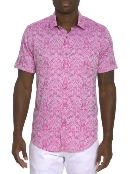 Рубашка Highland Damask с цветочным принтом Robert Graham, розовый