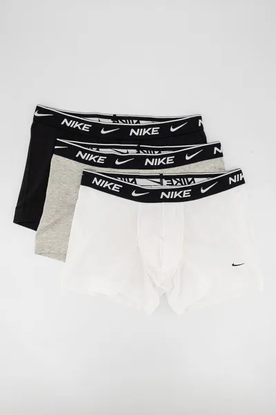 Боксеры с логотипом - 3 пары Nike, черный