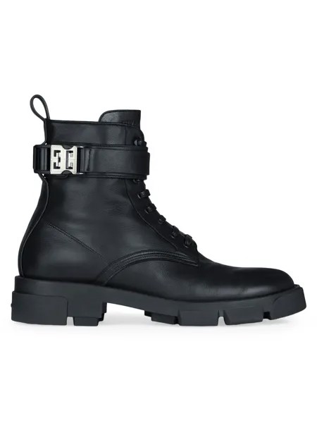 Ботинки Terra из кожи с пряжкой 4G Givenchy, черный
