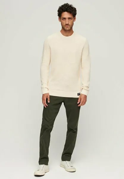 Вязаный свитер TEXTURED CREW Superdry, цвет ecru heather