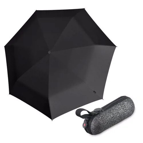 Зонт Knirps механический X1 6010 2GLAM BLACK ECOREPEL 95 6010 8508
