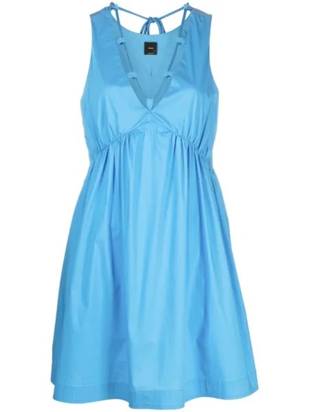PINKO короткое платье с кулиской, синий