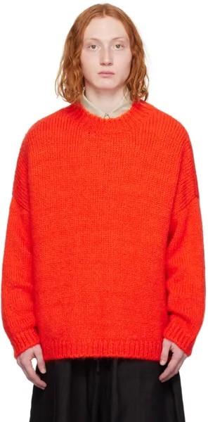 Оранжевый пушистый свитер Cordera