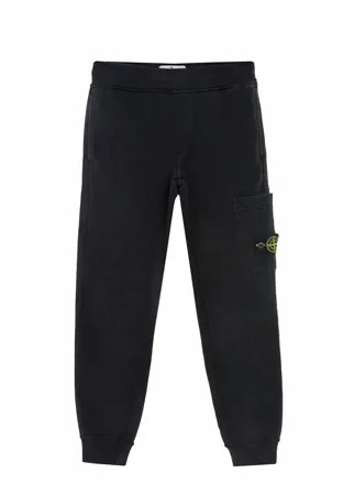 Черные спортивные брюки с карманом-карго Stone Island