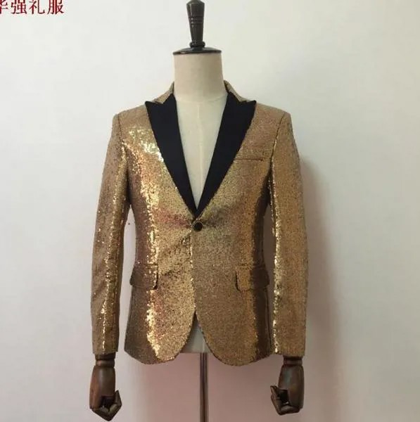 Мужской блейзер для сцены Singer, официальное платье, новейший дизайн, пальто, брюки, мужской костюм, костюм для мужчин, terno, золотые блестки, кос...
