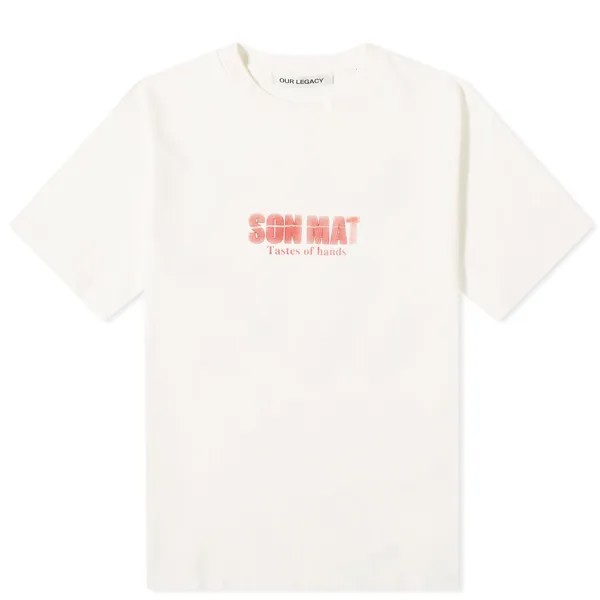 Футболка Our Legacy Box Son-Mat Print T-Shirt, белый