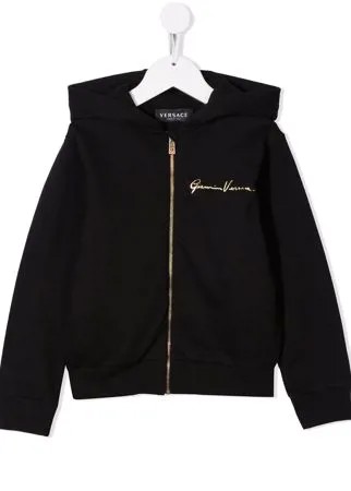 Versace Kids худи с принтом Medusa и логотипом GV Signature